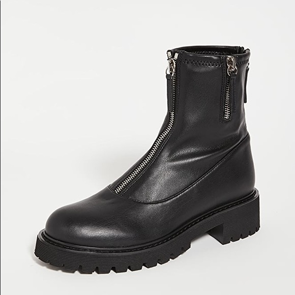 Giuseppe Zanotti Zip Up Combat Boots in Black Size 6.5 - Picture 9 of 13